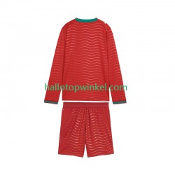 Portugal Voetbalshirt Kleuters/Kids Thuis Tenue WK 2026 Lange Mouw