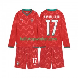 Portugal Voetbalshirt Rafael Leao 17 Kleuters/Kids Thuis Tenue WK 2026 Lange Mouw