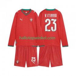 Portugal Voetbalshirt Vitinha 23 Kleuters/Kids Thuis Tenue WK 2026 Lange Mouw