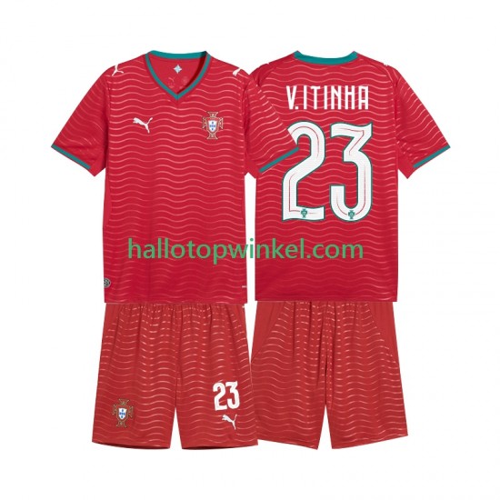 Portugal Voetbalshirt Vitinha 23 Kleuters/Kids Thuis Tenue WK 2026 Korte Mouw