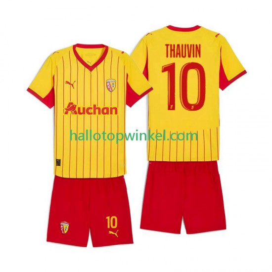 RC Lens Voetbalshirt Florian Thauvin 10 Kleuters/Kids Thuis Tenue 2025-2026 Korte Mouw
