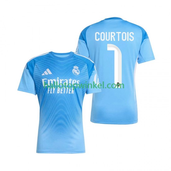 Real Madrid Voetbalshirt Thibaut Courtois 1 Doelman Heren Thuis Tenue 2025-2026 Korte Mouw