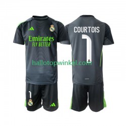 Real Madrid Voetbalshirt Thibaut Courtois 1 Doelman Kleuters/Kids Derde Tenue 2025-2026 Korte Mouw