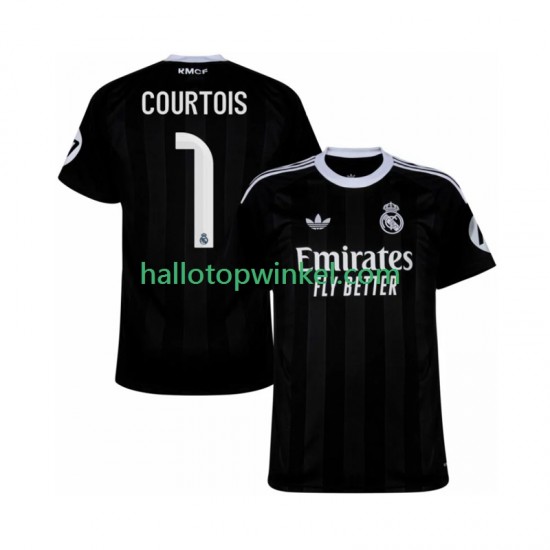 Real Madrid Voetbalshirt Thibaut Courtois 1 Doelman Heren Derde Tenue 2025-2026 Korte Mouw
