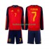 Spanje Voetbalshirt Ferran Torres 7 Kleuters/Kids Thuis Tenue WK 2026 Lange Mouw