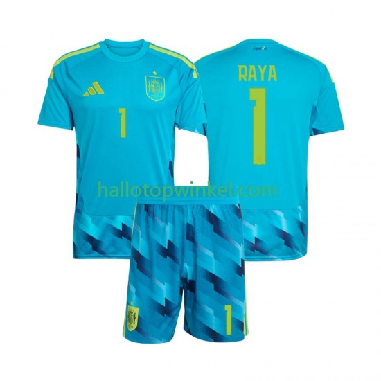 Spanje Voetbalshirt David Raya 1 Doelman Kleuters/Kids Thuis Tenue WK 2026 Korte Mouw
