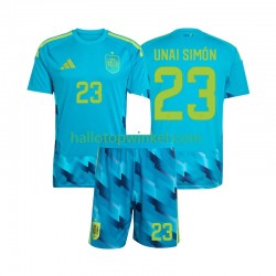 Spanje Voetbalshirt Unai Simon 23 Doelman Kleuters/Kids Thuis Tenue WK 2026 Korte Mouw