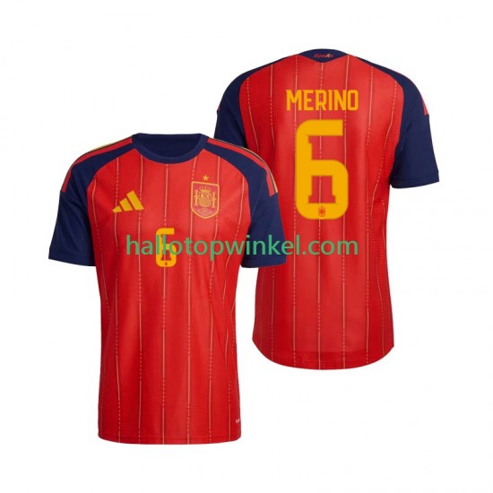 Spanje Voetbalshirt Mikel Merino 6 Heren Thuis Tenue WK 2026 Korte Mouw