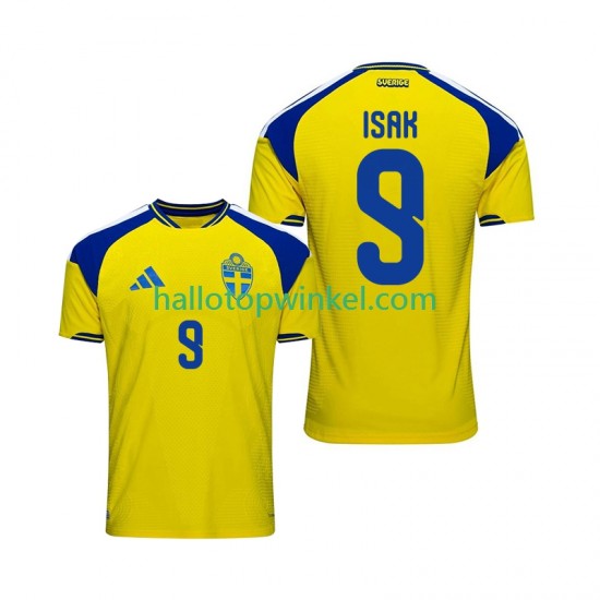 Zweden Voetbalshirt Isak 9 Heren Thuis Tenue 2026 Korte Mouw