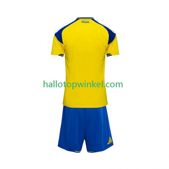Zweden Voetbalshirt Kleuters/Kids Thuis Tenue 2026 Korte Mouw