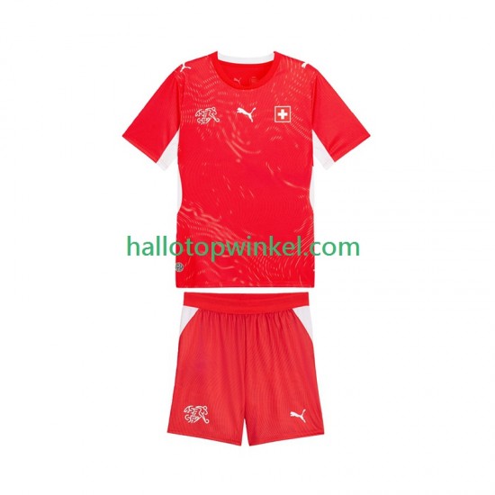 Zwitserland Voetbalshirt Kleuters/Kids Thuis Tenue WK 2026 Korte Mouw