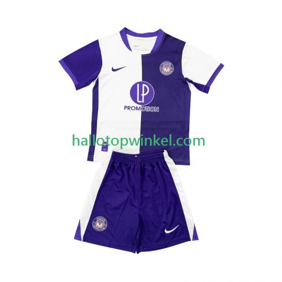 Voetbalshirt Toulouse Kleuters/Kids Thuis Tenue 2025-2026 Korte Mouw