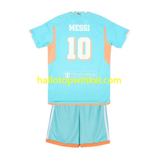 Inter Miami Voetbalshirt Lionel Messi 10 Kleuters/Kids Derde Tenue 2024-2025 Korte Mouw
