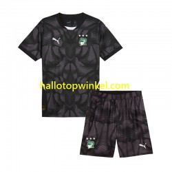 Ivoorkust Voetbalshirt Doelman Kleuters/Kids Thuis Tenue 2025 Korte Mouw