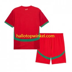 Marokko Voetbalshirt Kleuters/Kids Thuis Tenue 2024 Korte Mouw