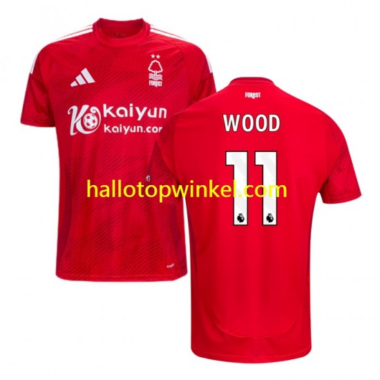 Nottingham Forest Voetbalshirt Chris Wood 11 Heren Thuis Tenue 2024-2025 Korte Mouw