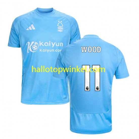 Nottingham Forest Voetbalshirt Chris Wood 11 Heren Derde Tenue 2024-2025 Korte Mouw