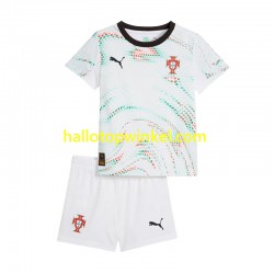 Portugal Voetbalshirt Kleuters/Kids Uit Tenue 2025 Korte Mouw
