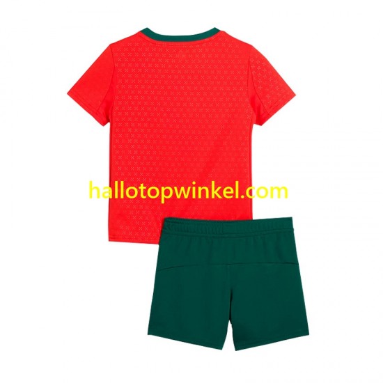 Portugal Voetbalshirt Kleuters/Kids Thuis Tenue 2025 Korte Mouw
