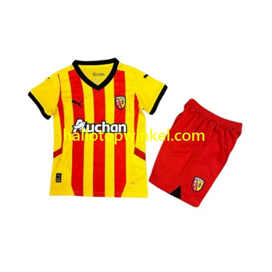 RC Lens Voetbalshirt Kleuters/Kids Thuis Tenue 2024-2025 Korte Mouw