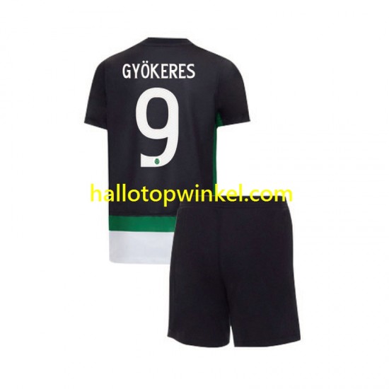 Sporting CP Voetbalshirt Gyokeres 9 Kleuters/Kids Thuis Tenue 2024-2025 Korte Mouw
