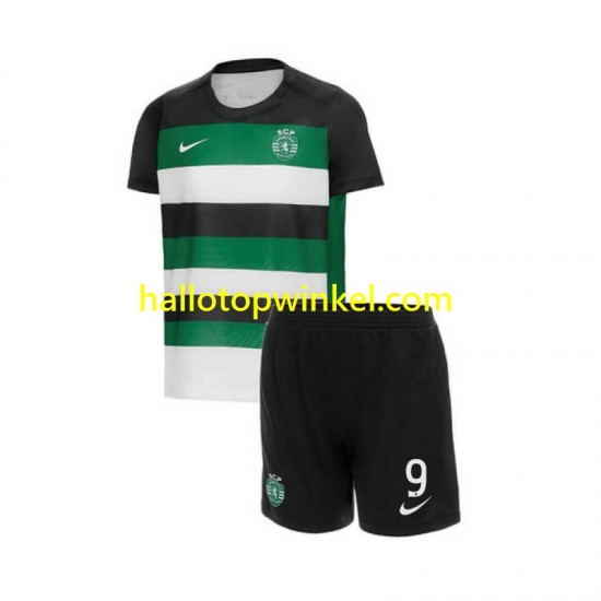 Sporting CP Voetbalshirt Gyokeres 9 Kleuters/Kids Thuis Tenue 2024-2025 Korte Mouw