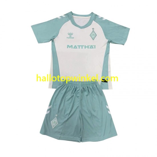 Voetbalshirt Werder Bremen Kleuters/Kids Uit Tenue 2024-2025 Korte Mouw
