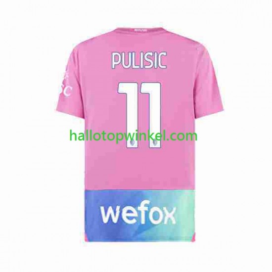 AC Milan Voetbalshirt Christian Pulisic 11 Heren Derde Tenue 2023-2024 Korte Mouw