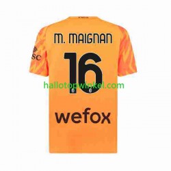 AC Milan Voetbalshirt Mike Maignan 16 Doelman Heren Uit Tenue 2023-2024 Korte Mouw