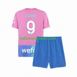 AC Milan Voetbalshirt Olivier Giroud 9 Kleuters/Kids Derde Tenue 2023-2024 Korte Mouw