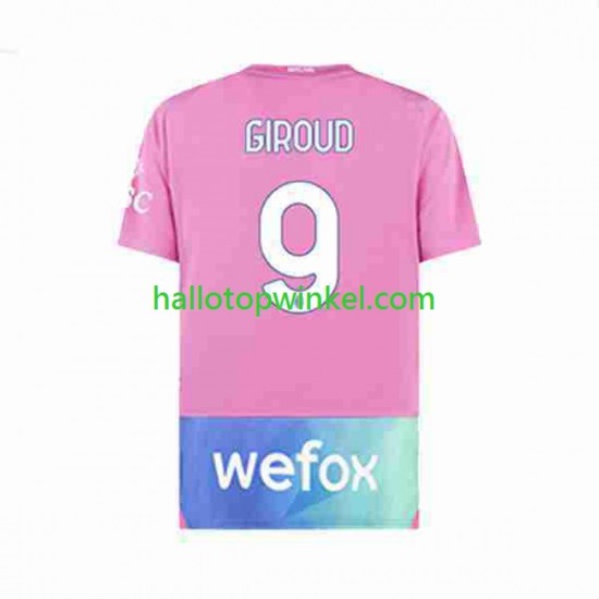 AC Milan Voetbalshirt Olivier Giroud 9 Heren Derde Tenue 2023-2024 Korte Mouw