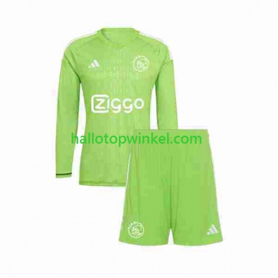 AFC Ajax Voetbalshirt Doelman Kleuters/Kids Thuis Tenue 2023-2024 Lange Mouw