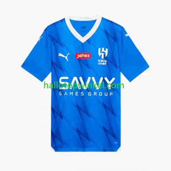 Voetbalshirt Al Hilal Neymar JR 10 Heren Thuis Tenue 2023-2024 Korte Mouw
