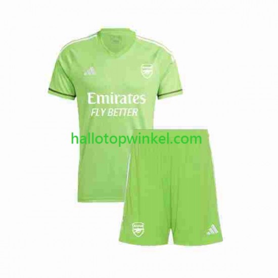 Arsenal Voetbalshirt Doelman Kleuters/Kids Derde Tenue 2023-2024 Korte Mouw