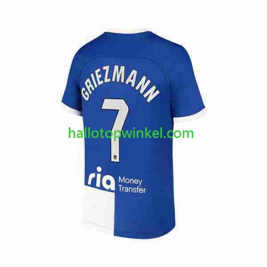 Atlético Madrid Voetbalshirt 2 Antoine Griezmann 7 Heren Uit Tenue 2023-2024 Korte Mouw