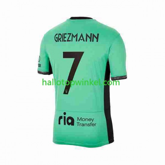 Atlético Madrid Voetbalshirt 2 Antoine Griezmann 7 Heren Derde Tenue 2023-2024 Korte Mouw