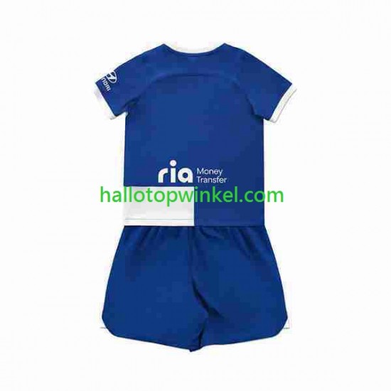 Atlético Madrid Voetbalshirt 2 Kleuters/Kids Uit Tenue 2023-2024 Korte Mouw