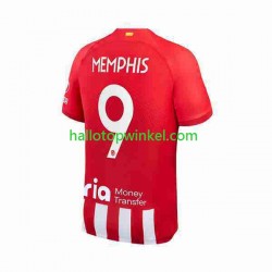 Atlético Madrid Voetbalshirt 2 Memphis Depay 9 Heren Thuis Tenue 2023-2024 Korte Mouw