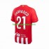 Atlético Madrid Voetbalshirt 2 Yannick Carrasco 21 Heren Thuis Tenue 2023-2024 Korte Mouw