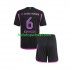 FC Bayern München Voetbalshirt Kimmich 6 Kleuters/Kids Uit Tenue 2023-2024 Korte Mouw