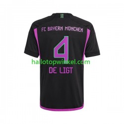 FC Bayern München Voetbalshirt Matthijs de Ligt 4 Heren Uit Tenue 2023-2024 Korte Mouw