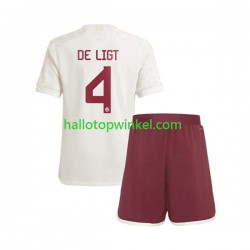 FC Bayern München Voetbalshirt Matthijs de Ligt 4 Kleuters/Kids Derde Tenue 2023-2024 Korte Mouw