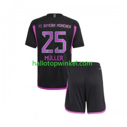 FC Bayern München Voetbalshirt Thomas Muller 25 Kleuters/Kids Uit Tenue 2023-2024 Korte Mouw