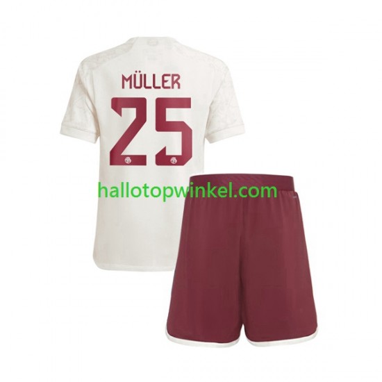 FC Bayern München Voetbalshirt Thomas Muller 25 Kleuters/Kids Derde Tenue 2023-2024 Korte Mouw
