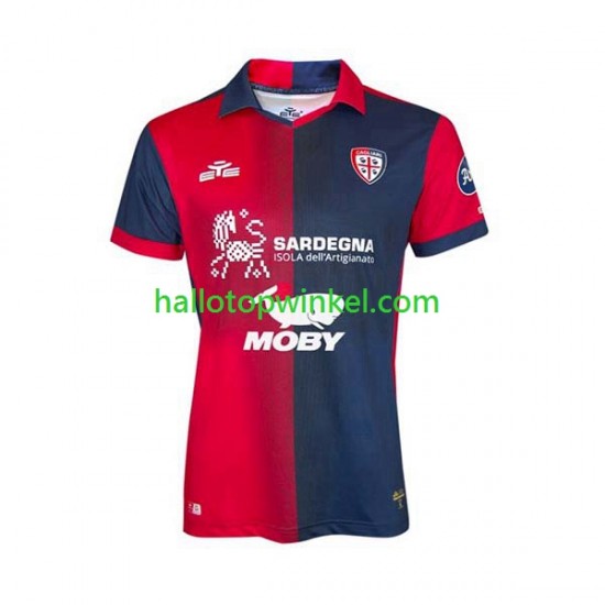 Cagliari Voetbalshirt Heren Thuis Tenue 2023-2024 Korte Mouw