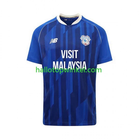 Cardiff City Voetbalshirt Heren Thuis Tenue 2023-2024 Korte Mouw