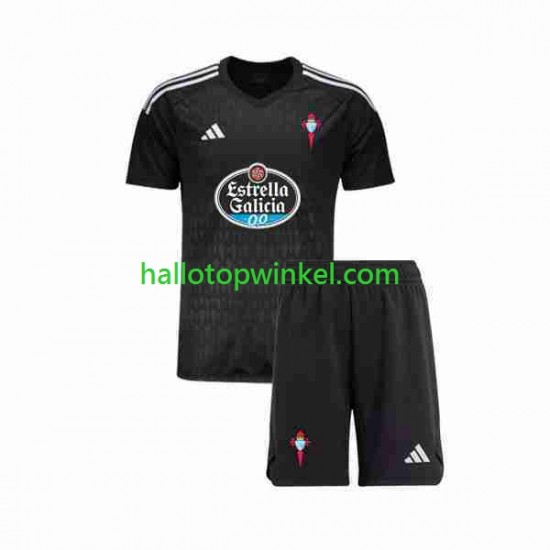 Celta de Vigo Voetbalshirt Doelman Kleuters/Kids Uit Tenue 2023-2024 Korte Mouw