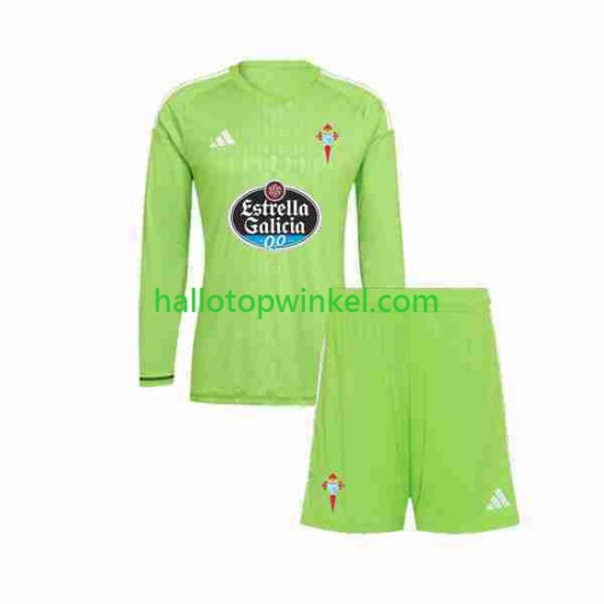 Celta de Vigo Voetbalshirt Doelman Kleuters/Kids Thuis Tenue 2023-2024 Lange Mouw