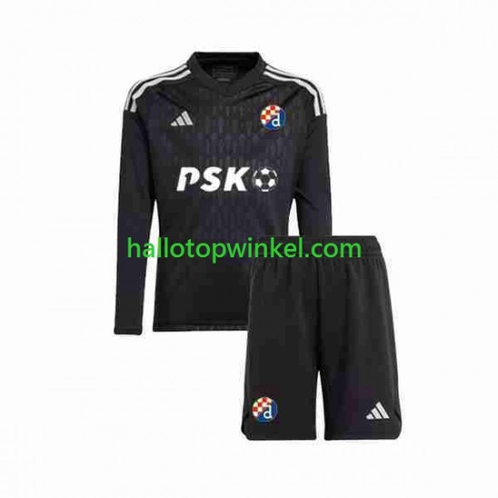 Dinamo Zagreb Voetbalshirt Doelman Kleuters/Kids Uit Tenue 2023-2024 Lange Mouw