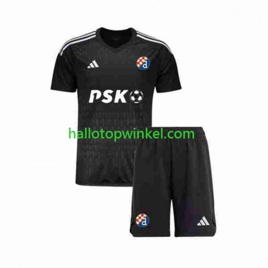 Dinamo Zagreb Voetbalshirt Doelman Kleuters/Kids Uit Tenue 2023-2024 Korte Mouw
